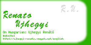 renato ujhegyi business card